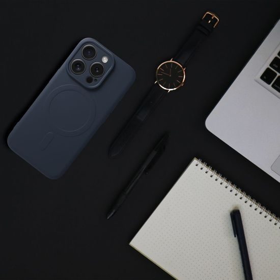 Obal / kryt na Apple iPhone 15 PRO MAX modré - MagCover