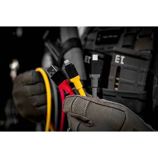 Datový / nabíjecí kabel USB-C/USB-C 1m šedý - Tactical Fat Man