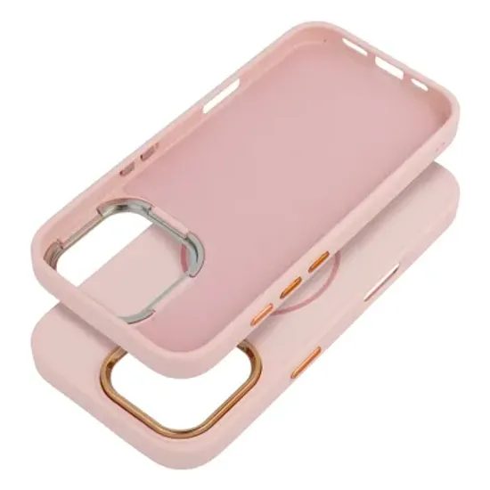 Obal / kryt na Apple iPhone 17 Pro Max růžový - FRAME MagCover