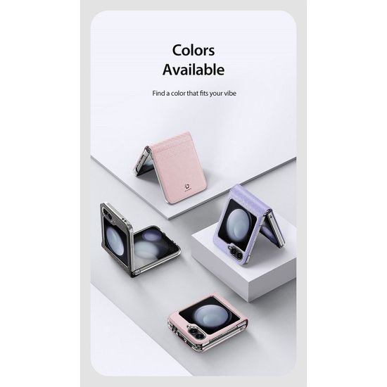 Obal / kryt na Samsung Z Flip6 5G růžový - Dux Ducis Brill