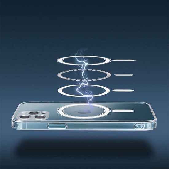Obal / kryt na Apple iPhone 15 transparentné - Clear Mag Cover
