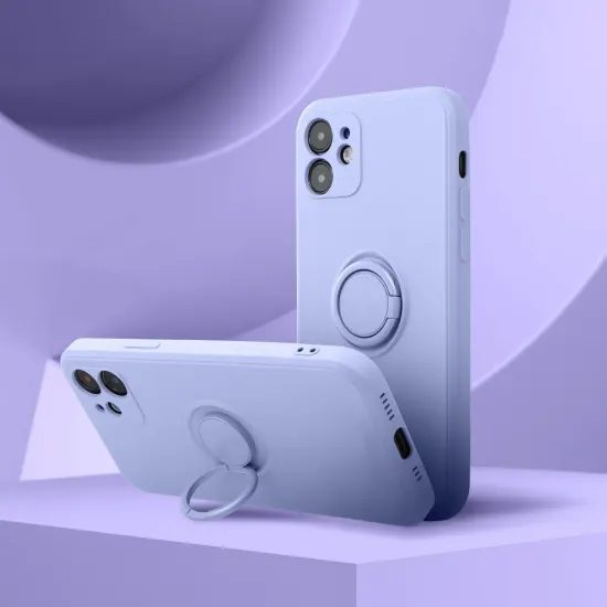 Obal / kryt na Apple iPhone 16e (SE 4 2025) / 17e fialový - Silicone Ring