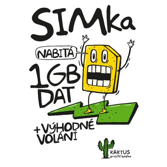 SIM karta Kaktus 1GB dat