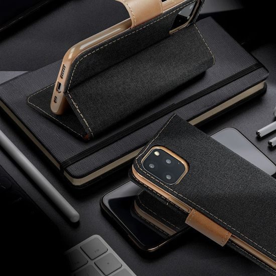 Pouzdro / obal na Samsung Galaxy A03 černý - knížkový CANVAS