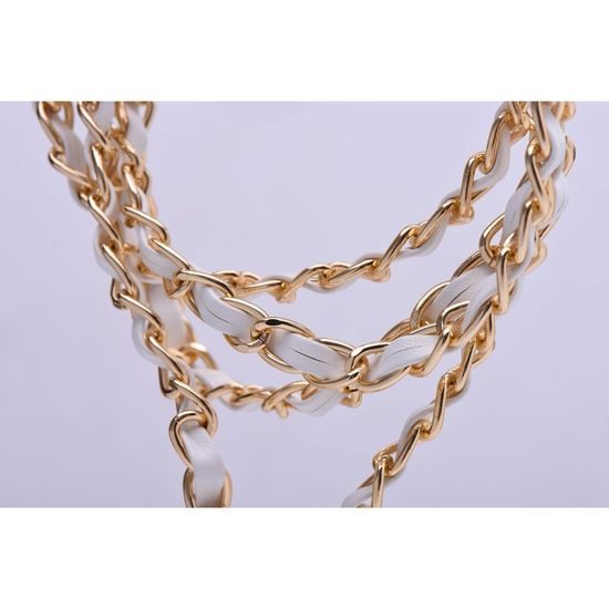 Přívěšek k telefonu na krk 116 cm bilý - STRAP