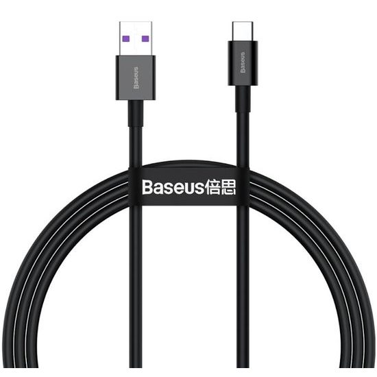 Datový kabel USB - USB-C 1m 66W černý - Baseus CATYS-01 Superior