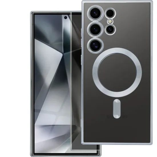Obal / kryt na Samsung Galaxy S26 stříbrný - Electro Mag Cover