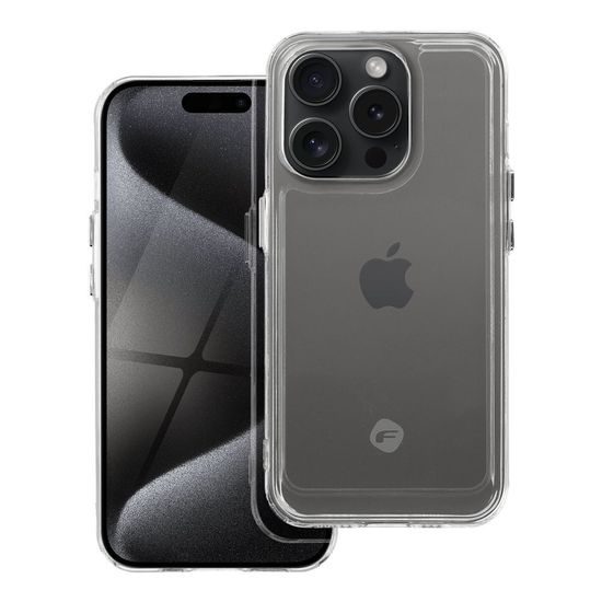 Obal / kryt na Apple iPhone 15 Pro transparentní - FORCELL F-PROTECT