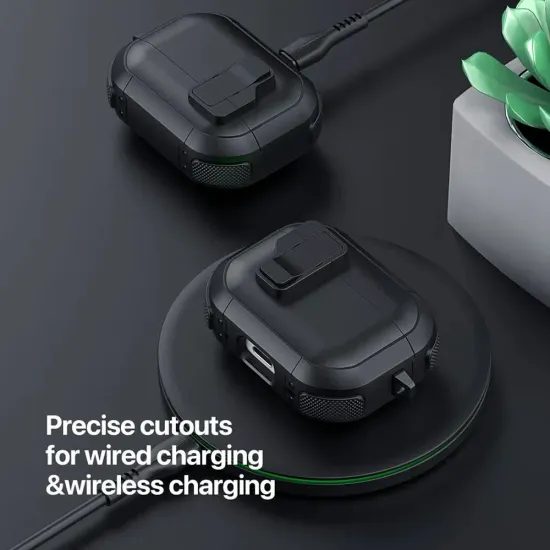 Pouzdro / obal na AirPods 4 - černé DUX DUCIS