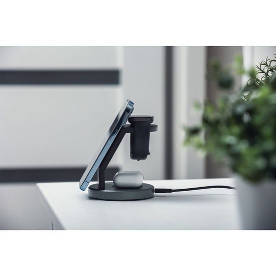 Stojánek s bezdrátovým nabíjením 3v1 15W černy - FORCELL MagSafe
