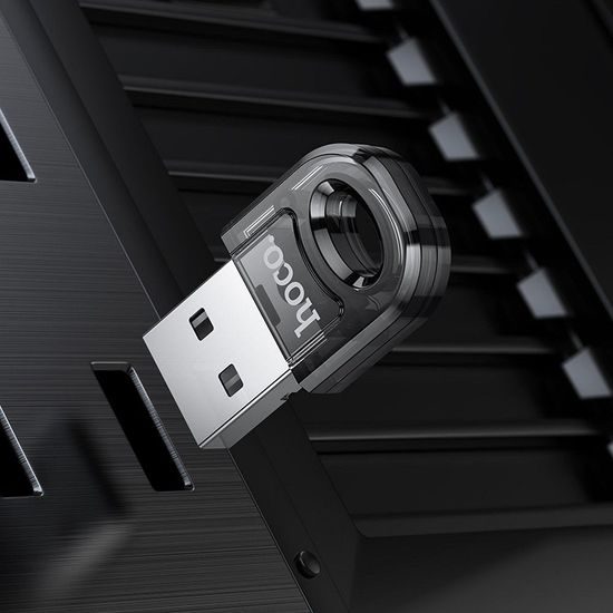 Bluetooth adaptér USB-A tmavě průhledná - HOCO UA28