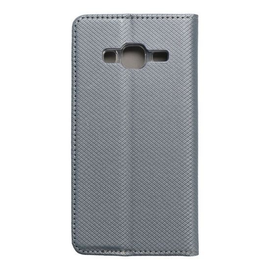 Pouzdro / obal na Samsung Galaxy J3/J3 2016 šedé - knížkové SMART