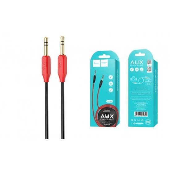 AUX kábel jack 3,5 mm červený 1 m - HOCO UPA11