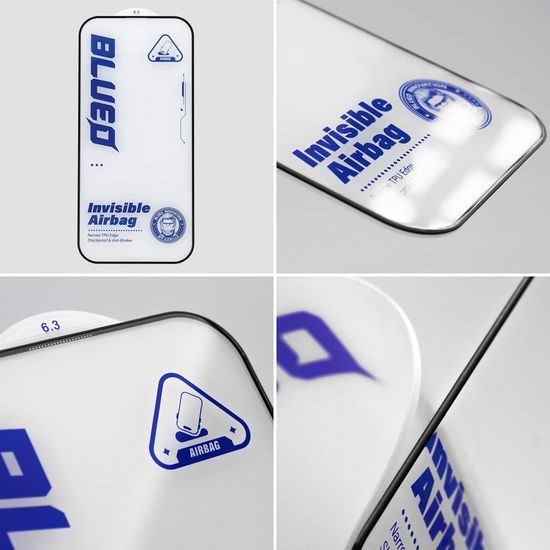 Tvrzené / ochranné sklo Apple iPhone 15 Pro Max černé - 5D Mr. Monkey Glass