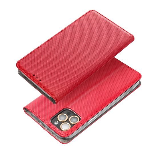 Pouzdro / obal na Xiaomi Redmi 12c červený - Knížkové Smart case