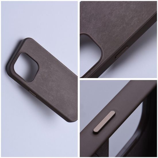 Obal / kryt na Apple iPhone 13 Pro hnědý - WOVEN MAG COVER