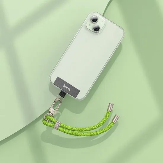 Šňůrka na telefon, 0,21 m, neonově zelená - Hoco GH4