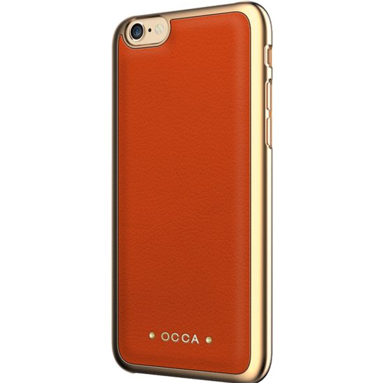 Obal / kryt na Apple iPhone 6 oranžový - OCCA ABSOLUTE