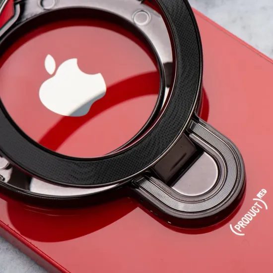 Stojan na telefon CIRCLE GLITTER - nalepovací - černý