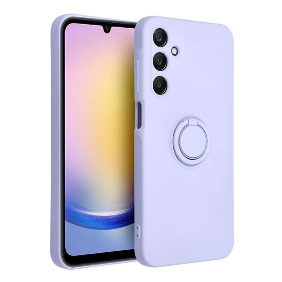 Obal / kryt na Samsung Galaxy A25 5G fialový - Silicone Ring