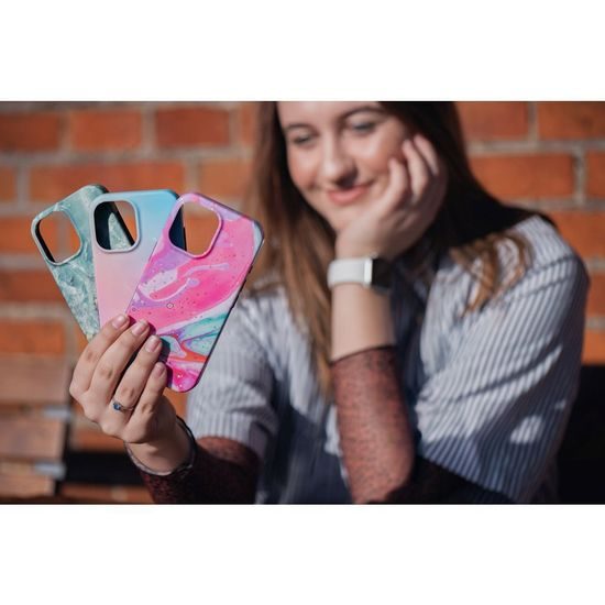Obal / kryt na Apple iPhone 16 Pro Max modro-růžový - FORCELL F-PROTECT Mirage MagSafe