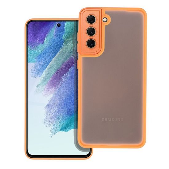 Obal / kryt na Samsung Galaxy S21 FE meruňkový - VARIETE