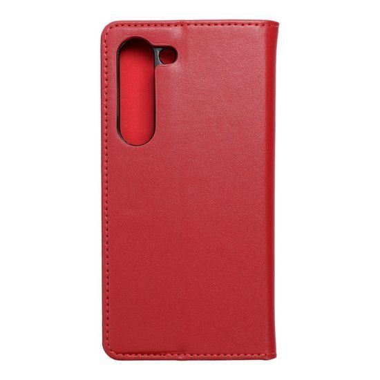 Pouzdro / obal na Samsung Galaxy S23 červené - knížkové Leather Forcell
