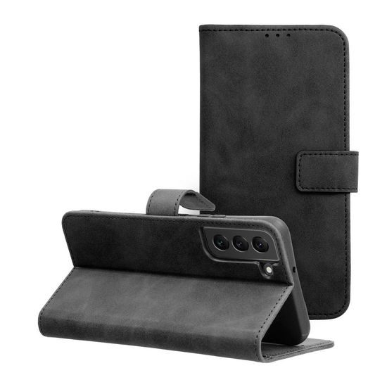 Puzdro / obal pre Samsung Galaxy S22 Plus čierne - kniha Forcell Tender