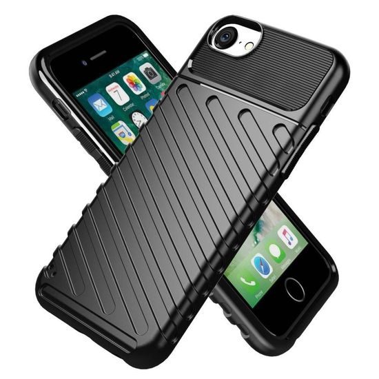 Obal / kryt pre Apple iPhone 7 / 8 / SE 2020 čierne - Forcell THUNDER