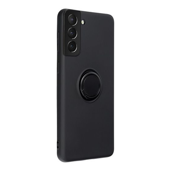 Obal / kryt na Samsung galaxy S21 Plus černý - Forcell Silicone Ring