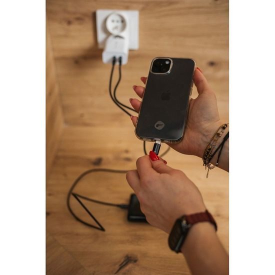 Nabíjecí / datový kabel USB-C - USB-C Forcell QC4.0 3A/20V PD60W C338 2m bílý