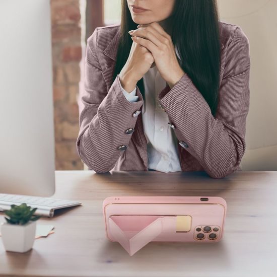 Obal / kryt na Samsung Galaxy A25 5G ružový - Forcell LEATHER