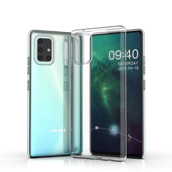 Obal / kryt pre Samsung Galaxy A71 transparentný - CLEAR Case 2mm