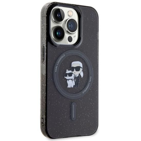 Obal / kryt na Apple iPhone 15 PRO černý - KARL LAGERFELD KLHMP15LHGKCNOK