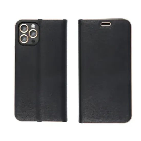 Pouzdro / obal na Samsung Galaxy S25 FE černé - knížkové LUNA Book Gold