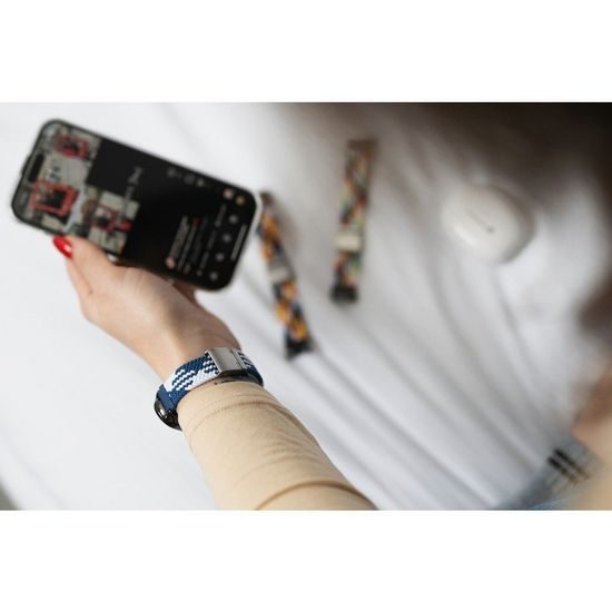 Řemínek na Xiaomi Mi Band 8 modro-bílý FORCELL