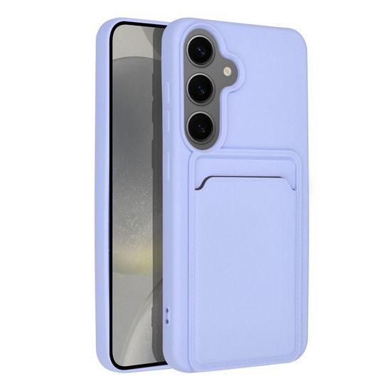 Obal / kryt na Samsung Galaxy S24 fialový - Card Case