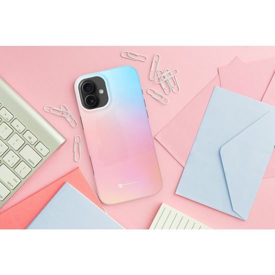 Obal / kryt na Apple iPhone 16 Pro Max modro-růžový - FORCELL F-PROTECT Mirage MagSafe