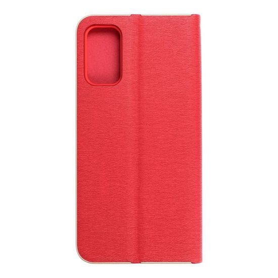 Pouzdro / Obal na Xiaomi Redmi Note 10 5G červené - knížkové Luna Gold