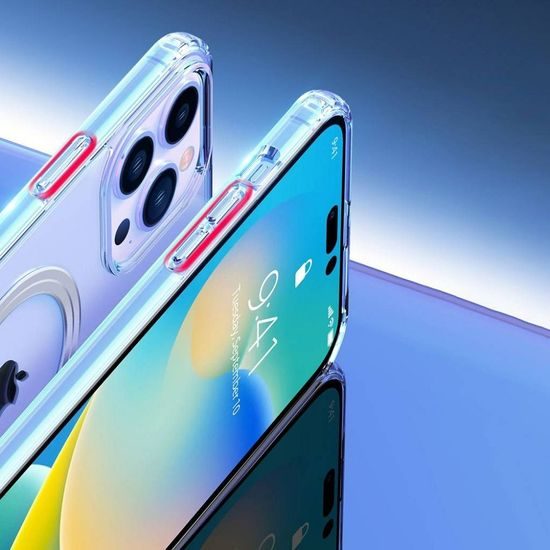 Obal / kryt na Apple iPhone 14 Pro Max s Magsafe transparentné - DUX DUCIS