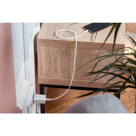 Cestovní nabíječka Forcell vstup USB C s kabelem Typ C - 3A 25W s funkcí PD a QC 4.0