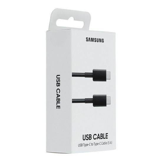 Originální datový kabel USB C - USB typ C 5A černý