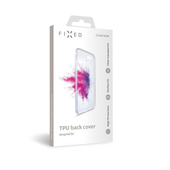 Obal / kryt pre Honor 20e transparentný - TPU gélové puzdro FIXED