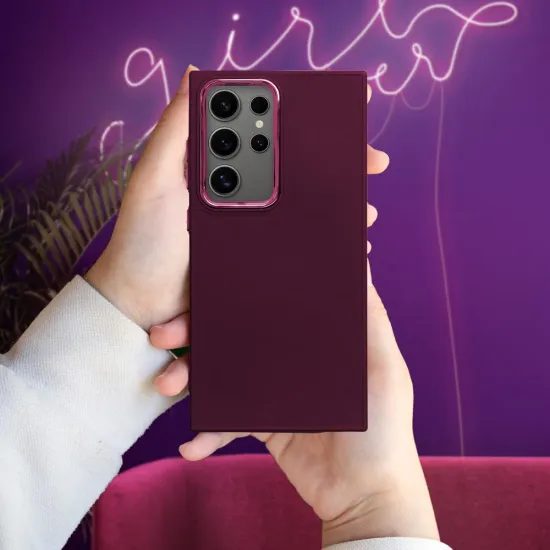 Obal / kryt na Samsung Galaxy A57 5G fialový - FRAME