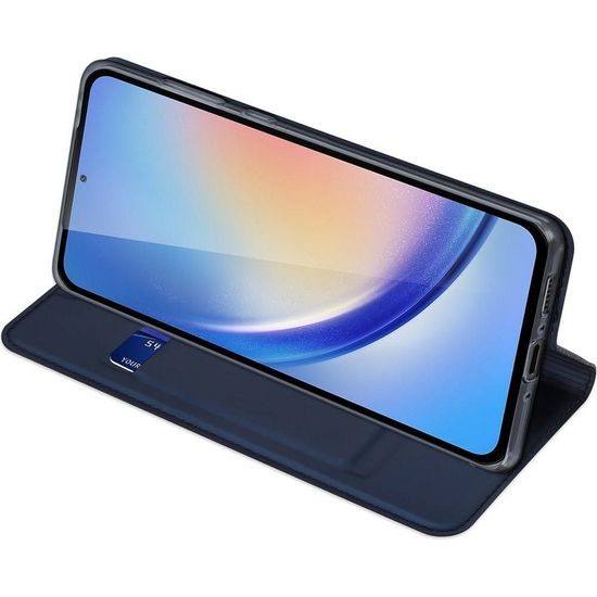 Puzdro/ obal na Samsung Galaxy A35 modré - kniha DUX DUCIS Skin Pro