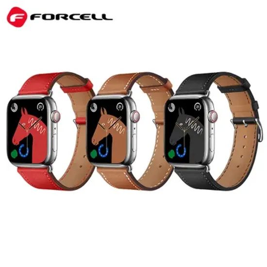 Silikonový řemínek na APPLE Watch 38 / 40 / 41 mm hnědý - FORCELL F-DESIGN FA20 eco