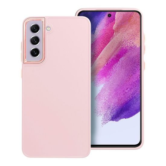 Obal / kryt na Samsung Galaxy S21 FE růžový - Frame Case
