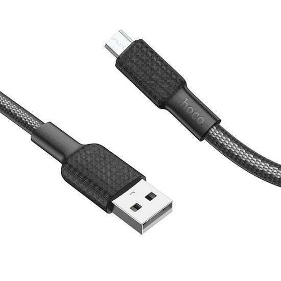 Kabel micro USB 1m, černý - HOCO