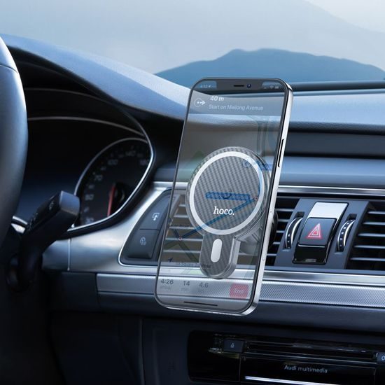 Magnetický držák do auta CA85, černý - HOCO