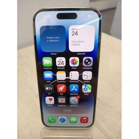 Apple iPhone 14 Pro 128GB stříbrný - použitý (A)